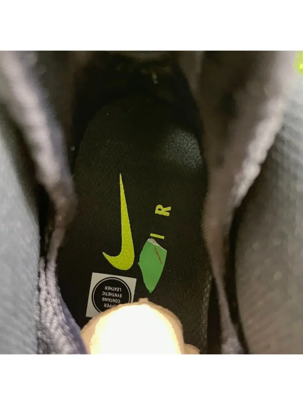 Nike Air Foamposite One Mens Size 10 Black Volt Athletic Running Shoes Sneakers